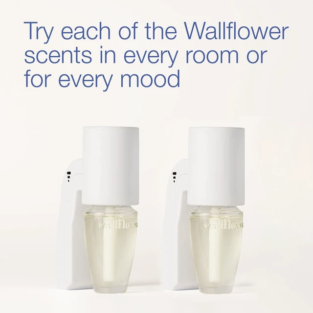Alt view image 5 of 6 - Wallflowers Fragrance Plug, White Scent Control, 2 Pack | Plug-In Air Freshener Devices with 3 Intensity Levels for Customized Scent Control in Bedrooms, Bathrooms & Living Spaces