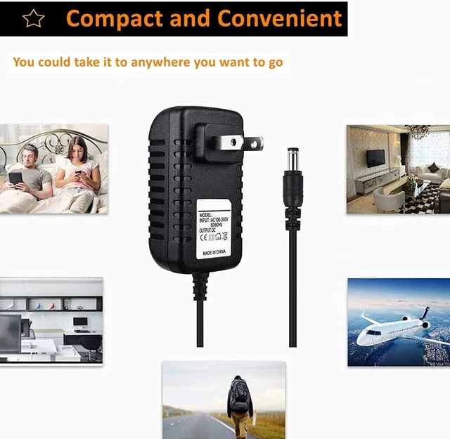 Alt view image 4 of 5 - 8.4V AC/DC Adapter Compatible with Fascial Gun GB-820 Massage Gun KH-320 6 Level Vibration BinNiao HULKBUZZ 7.4V Lithium Ion 7.4 Volt Battery Electric Massager DC8.4V 1A Power Supply Charger