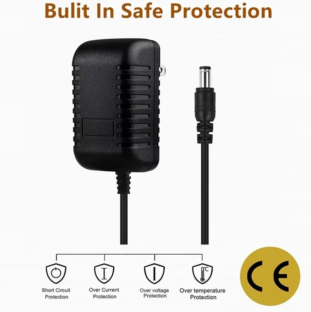 Alt view image 5 of 5 - 8.4V AC/DC Adapter Compatible with Fascial Gun GB-820 Massage Gun KH-320 6 Level Vibration BinNiao HULKBUZZ 7.4V Lithium Ion 7.4 Volt Battery Electric Massager DC8.4V 1A Power Supply Charger