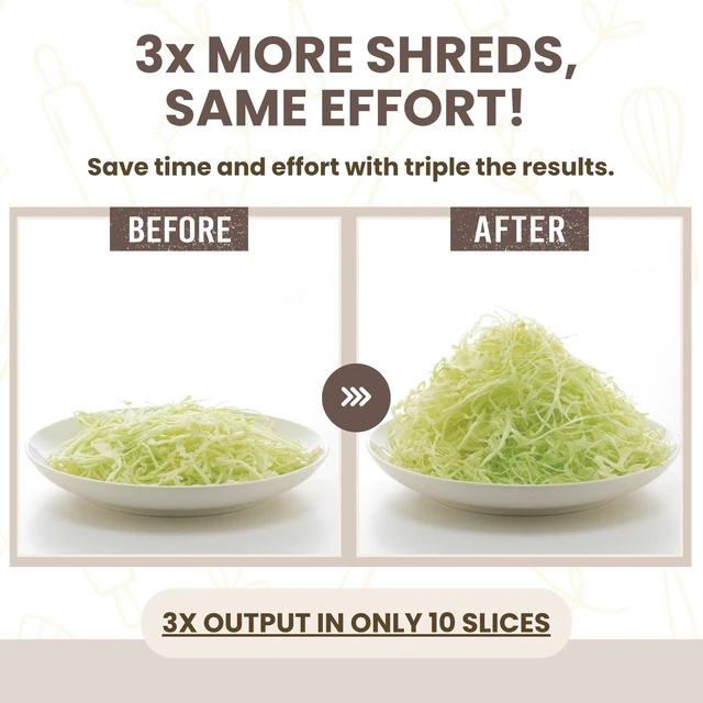 Alt view image 7 of 7 - Arnest Japanese mandoline slicer Cabbage Shredder, 3-Blade Triple Wave Ultra-Thin Shredder for Tonkatsu-Style Slaw, Stainless Steel Wave Blades, Safety Holder, Easy-Rinse Clean, Made in Japan