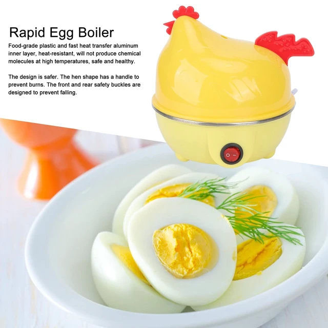 Alt view image 3 of 7 - Egg Cooker, Electric Egg Cooker Multifunction Chicken Shape Rapid Egg Boiler 7 Egg Capacity Automatic Shut Off Mini Breakfast Machine(US 110V)