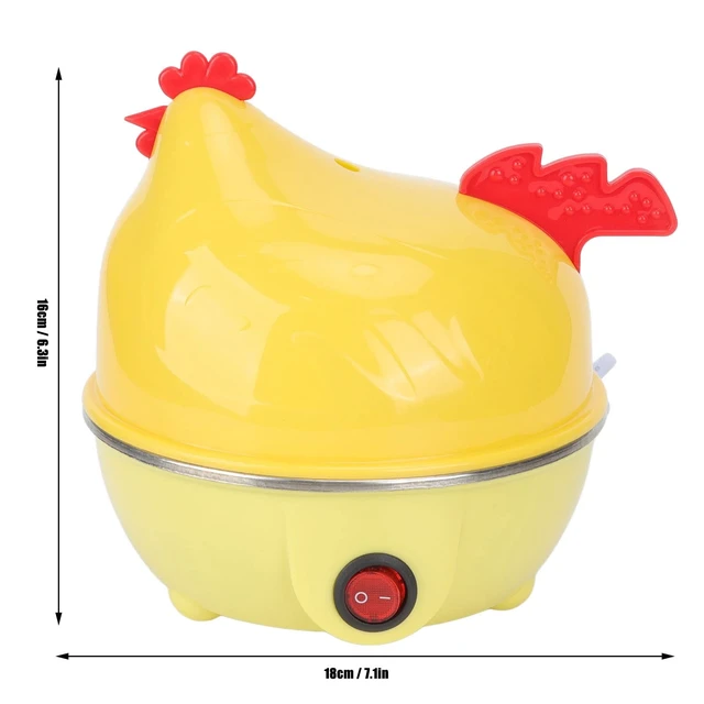 Alt view image 4 of 7 - Egg Cooker, Electric Egg Cooker Multifunction Chicken Shape Rapid Egg Boiler 7 Egg Capacity Automatic Shut Off Mini Breakfast Machine(US 110V)
