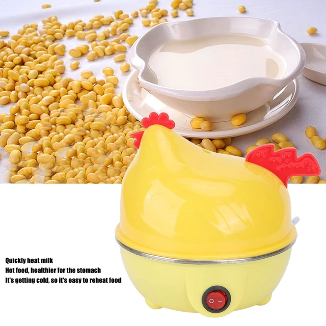 Alt view image 7 of 7 - Egg Cooker, Electric Egg Cooker Multifunction Chicken Shape Rapid Egg Boiler 7 Egg Capacity Automatic Shut Off Mini Breakfast Machine(US 110V)