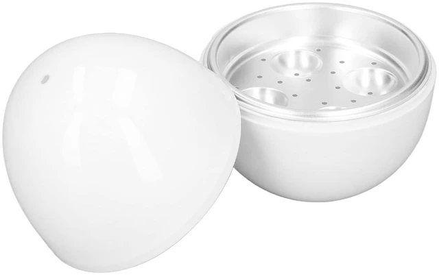 Main image of Hard Boiled Egg Cooker Hard Boiled Egg Cooker 4 Eggs Capacity Compact Design ABS Material Egg Shape Microwave Function Egg Boiler