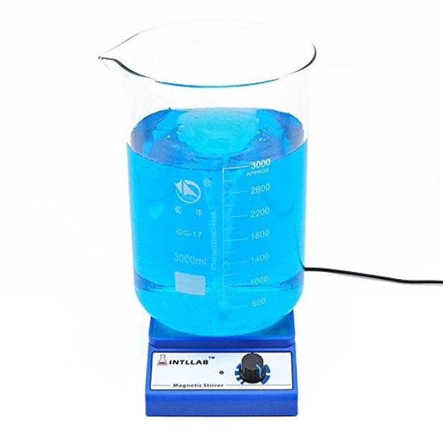 Alt view image 7 of 7 - Magnetic Stirrer Stainless Steel Magnetic Mixer with stir bar (No Heating) Max Stirring Capacity: 3000ml