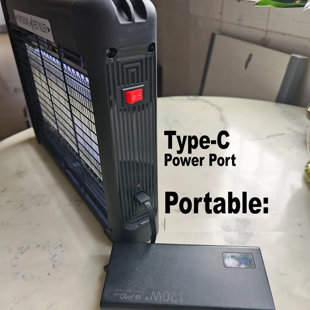 Alt view image 4 of 7 - Bug Zapper Indoor, Commercial Grade Powerful Electric Mosquito Zapper, LED Light Less Power, Durable Fly Trap Mosquito Trap, Fly Killer Fly Zapper Bug Light for Restaurant Office Warehouse Home