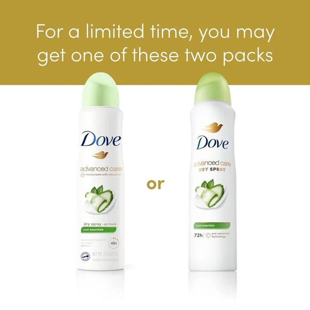 Alt view image 2 of 7 - Advanced Care Antiperspirant Deodorant Spray Cool Essentials 3.8oz 3PK | Advanced Care for Helping Your Skin Barrier Repair After Shaving with Pro Ceramide Technology