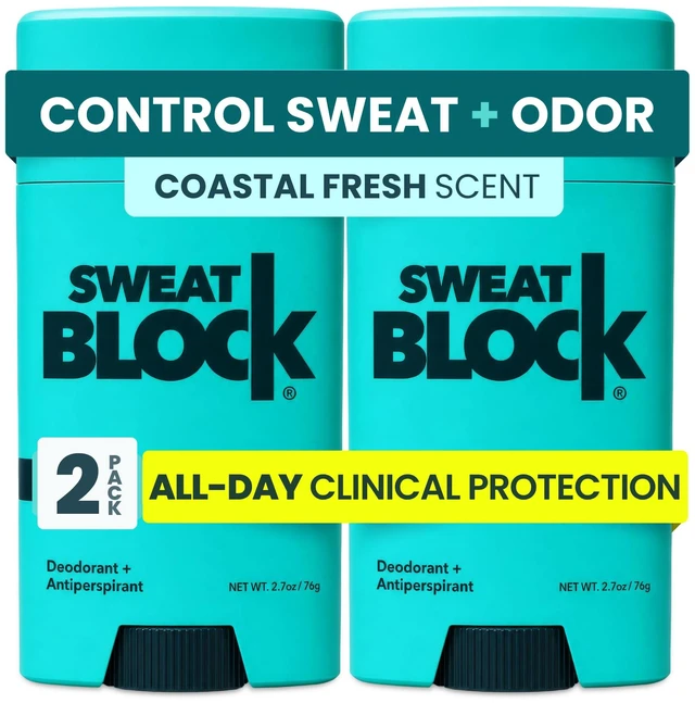 Main image of Clinical Strength Deodorant Antiperspirant, Coastal Fresh 2-Pack | All-Day Protection Against Sweat and Odor, Non-Sticky Smooth Glide, Ideal for Active Lifestyles and Daily Use, Men and Women