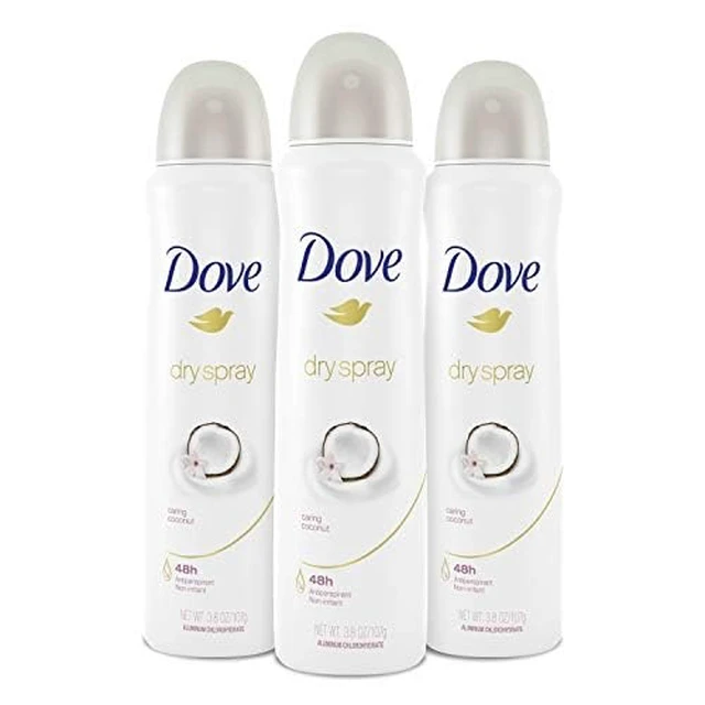 Main image of Advanced Care Dry Spray Antiperspirant Deodorant Caring Coconut 3 Count For Women With 48 Hour Protection Soft And Comfortable Underarms 3.8 oz