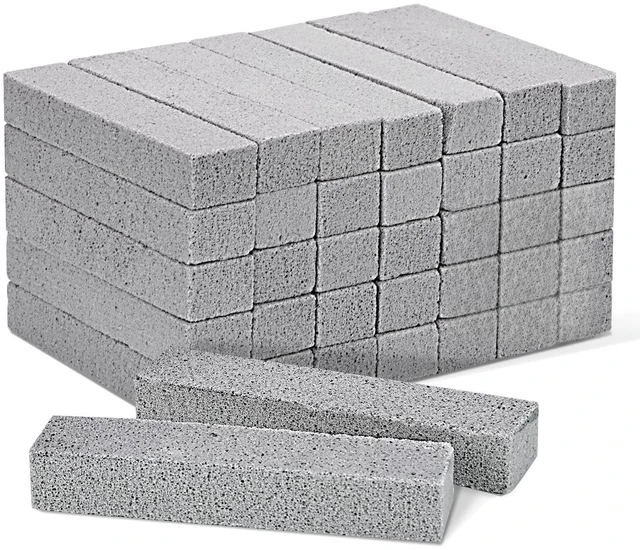Main image of 36 Pack Pumice Stones Toilet Bowl Cleaner Sticks | Scouring pad pumice cleaner for toilet, bathtubs, kitchen sink, grill, household use, 5.9 inch