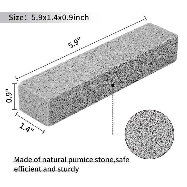 Alt view image 2 of 7 - 36 Pack Pumice Stones Toilet Bowl Cleaner Sticks | Scouring pad pumice cleaner for toilet, bathtubs, kitchen sink, grill, household use, 5.9 inch