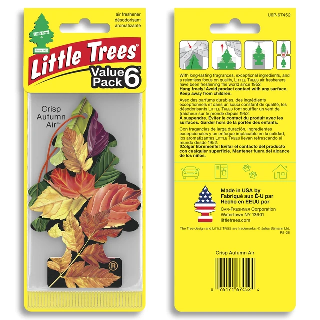 Alt view image 2 of 7 - Car Air Freshener, 4 Count (Pack of 6), Crisp Autumn Air