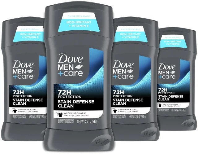 Main image of Deodorant Stick, Stain Defense Clean, 4 Count, 2.7 oz | Anti-White Mark and Anti-Yellow Stain Protection, 72-Hour Sweat and Odor Defense, Clean Fresh Scent