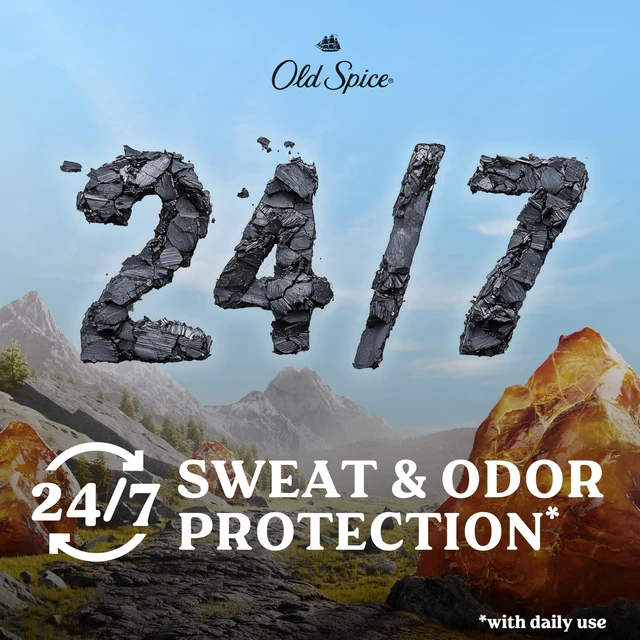 Alt view image 4 of 7 - Deodorant & Body Wash for Men Volcano/Swagger, 3.0 oz Pack of 3 | Antiperspirant (3.0 oz 3-Pack) & Travel Size Body Wash (0.5 fl oz) | 24/7 Sweat & Odor Protection | 24/7 Shower Fresh