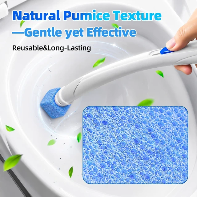 Alt view image 5 of 7 - 20 Pcs Pumice Stone for Clorox Toilet Bowl Cleaner. (not include rod) | Pumice Stone for Toilet Deep Cleaning,Hard Water Stain & Limescale Remover for Toilet Bathtub Sink
