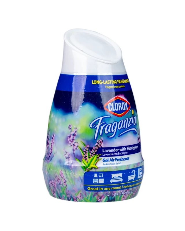 Alt view image 4 of 5 - Fraganzia - Gel Air Freshener, Lavender Eucalyptus, 6 oz, 12 Pack | Cone for bathroom, bedroom, kitchen and other rooms; long-lasting fragrance, crisp soothing aroma; peel-and-twist opening