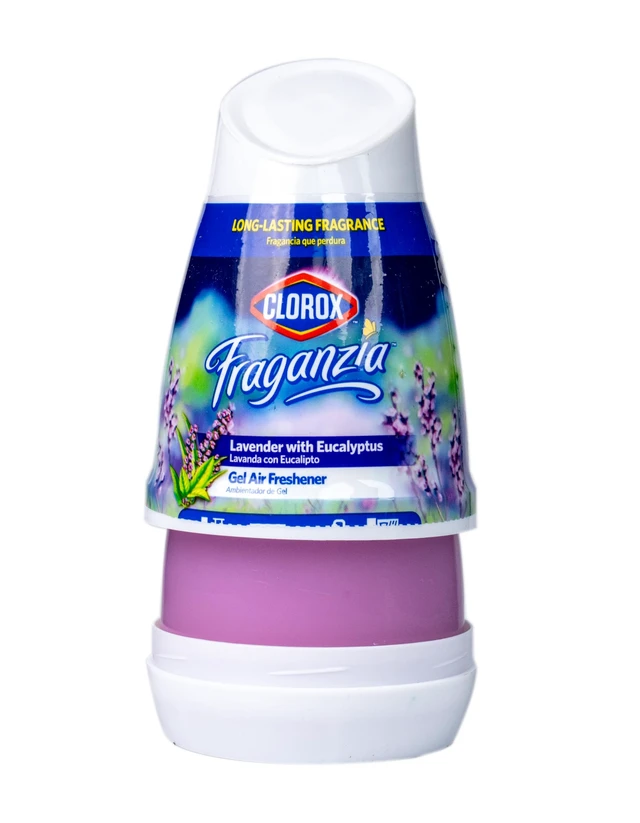 Alt view image 3 of 5 - Fraganzia - Gel Air Freshener, Lavender Eucalyptus, 6 oz, 12 Pack | Cone for bathroom, bedroom, kitchen and other rooms; long-lasting fragrance, crisp soothing aroma; peel-and-twist opening