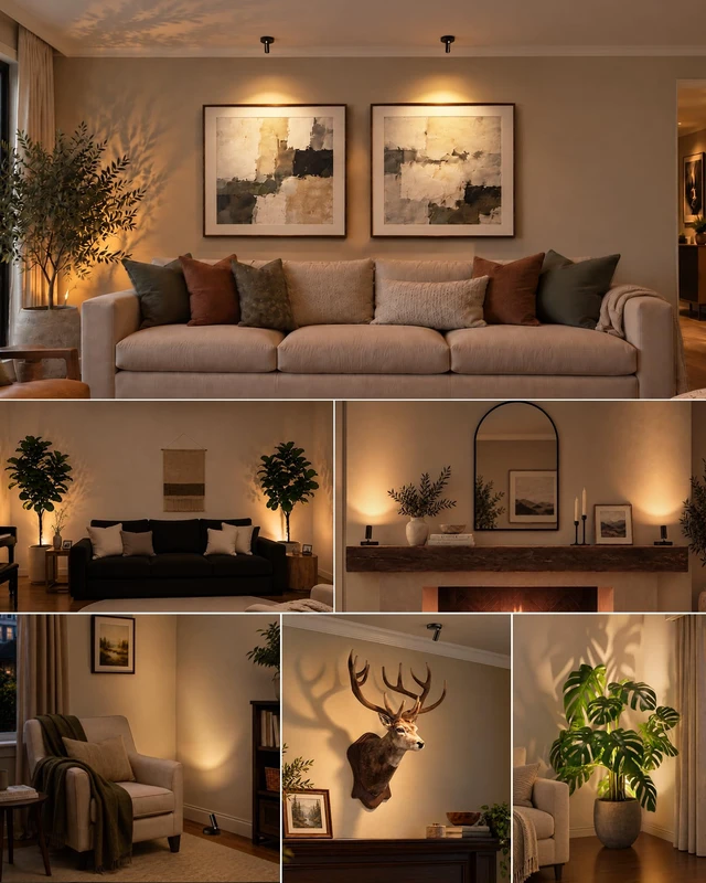 Alt view image 5 of 7 - Indoor Spotlights, Picture Lights For Wall, Plant Up lights | 5000mAh Rechargeable Battery, with Remote, Mini, Wireless, Magnetic, Timer, 3 Color Temps, Plant, Art, Wall Decor, 2-Pack