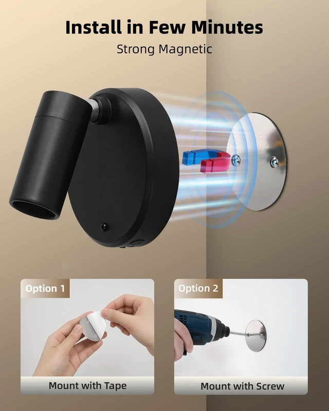 Alt view image 7 of 7 - Indoor Spotlights, Picture Lights For Wall, Plant Up lights | 5000mAh Rechargeable Battery, with Remote, Mini, Wireless, Magnetic, Timer, 3 Color Temps, Plant, Art, Wall Decor, 2-Pack