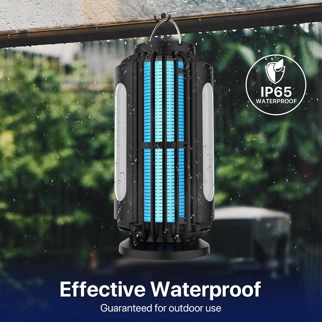 Alt view image 6 of 7 - Bug Zapper Outdoor, Solar Bug Zapper with 3 Solar Panels, Bug Zapper Indoor for Indoor and Outdoor, 3600mAh Mosquito Killer for Backyard (1, Count, 1)