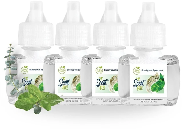 Main image of Eucalyptus Spearmint Plug in Air Freshener, 4 Scented Oil Refills