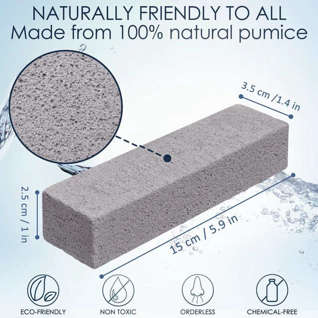 Alt view image 2 of 7 - 50 Pieces Pumice Stone for Toilet Bowl Cleaning, Pumice Scouring Stick Hard Water Stain Remover, Cleaning Pumice Stones for Toilet, Stove, Oven, Bathroom, Grill, Kitchen, Sinks