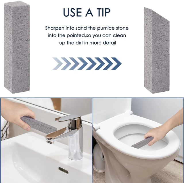 Alt view image 3 of 7 - 50 Pieces Pumice Stone for Toilet Bowl Cleaning, Pumice Scouring Stick Hard Water Stain Remover, Cleaning Pumice Stones for Toilet, Stove, Oven, Bathroom, Grill, Kitchen, Sinks