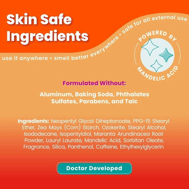 Alt view image 2 of 7 - Whole Body Deodorant - Solid Stick - 2.6 oz, 2 pk (Clean Tangerine) | 72-Hour Odor Control, Aluminum & Baking Soda Free, Skin-Safe, Whole-Body Deodorant for Women