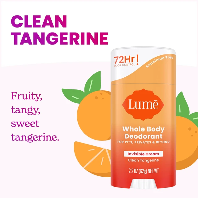 Alt view image 4 of 7 - Whole Body Deodorant - Solid Stick - 2.6 oz, 2 pk (Clean Tangerine) | 72-Hour Odor Control, Aluminum & Baking Soda Free, Skin-Safe, Whole-Body Deodorant for Women