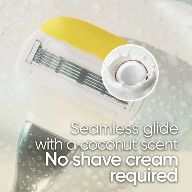 Alt view image 6 of 7 - ComfortGlide Womens Razor Blade Refills, 6 Count, Infused with Olay Coconut Scent