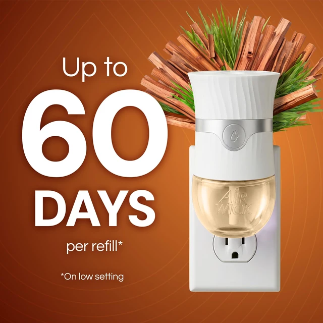 Alt view image 3 of 7 - Plug in Refills, Sweetgrass & Sandalwood, Essential Oil, 10 Count | Air Wick refills for plug ins, Air Wick Plug-In Scented Oil Refills, Sweetgrass & Sandalwood Air Freshener in a 10-count.