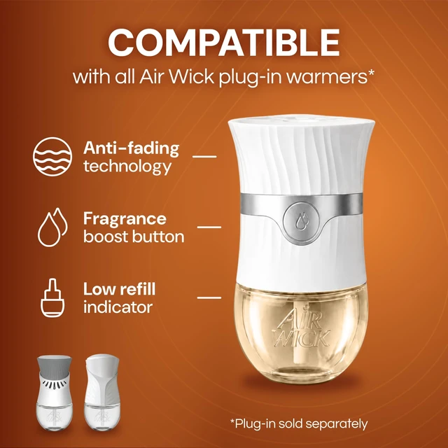 Alt view image 5 of 7 - Plug in Refills, Sweetgrass & Sandalwood, Essential Oil, 10 Count | Air Wick refills for plug ins, Air Wick Plug-In Scented Oil Refills, Sweetgrass & Sandalwood Air Freshener in a 10-count.