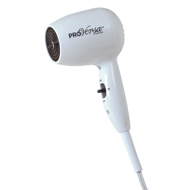 Main image of Compact Travel Hair Dryer - 72" Power Cord - White - JHD8W | 72" Power Cord, Lightweight, Compact Travel Blow Dryer
