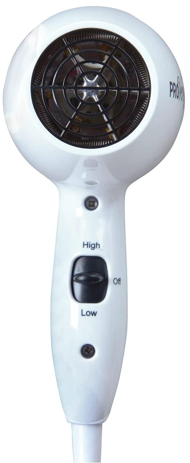 Alt view image 2 of 3 - Compact Travel Hair Dryer - 72" Power Cord - White - JHD8W | 72" Power Cord, Lightweight, Compact Travel Blow Dryer