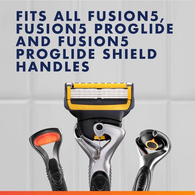 Alt view image 4 of 7 - Fusion5 ProShield Men's Razor Blades, 8 Blade Refills