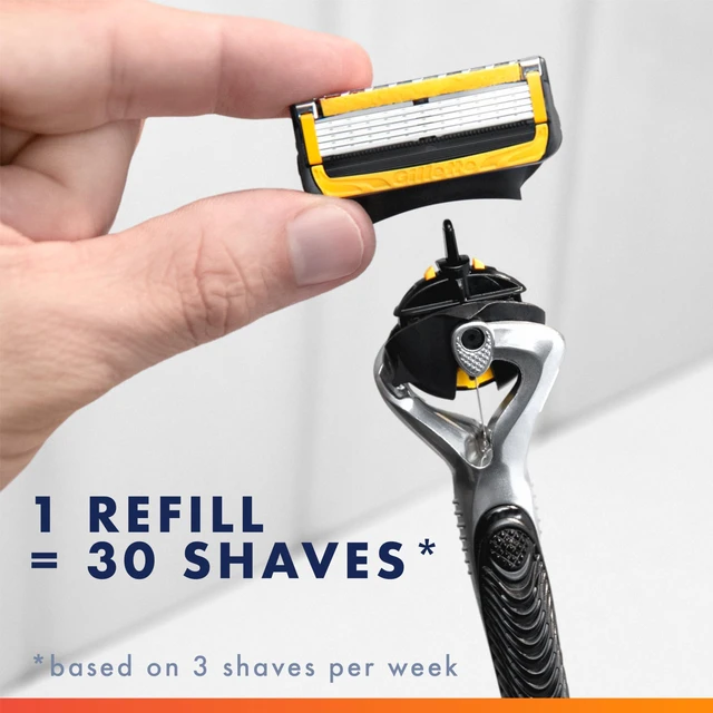 Alt view image 6 of 7 - Fusion5 ProShield Men's Razor Blades, 8 Blade Refills