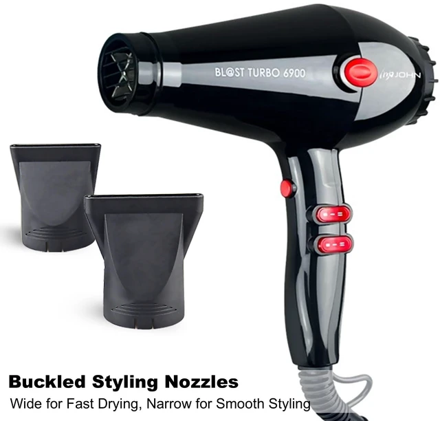 Alt view image 6 of 6 - Hair Blow Dryer,Professional Salon Ionic 2200W,Blast Turbo 6900,Black | Salon Look Everyday | Fast Drying | More Shiny Less Frizz | 12 Month Warranty