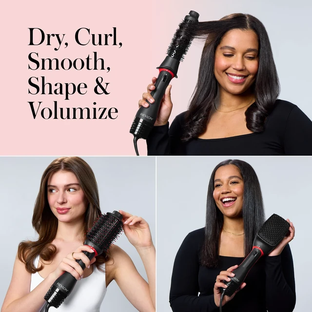 Alt view image 4 of 7 - 3-in-1 Multi-Styler Blow Dryer Brush with 3 Attachments | Volumize, boost roots, or smooth hair, interchangeable brush heads, 4 heat settings, For all hair lengths