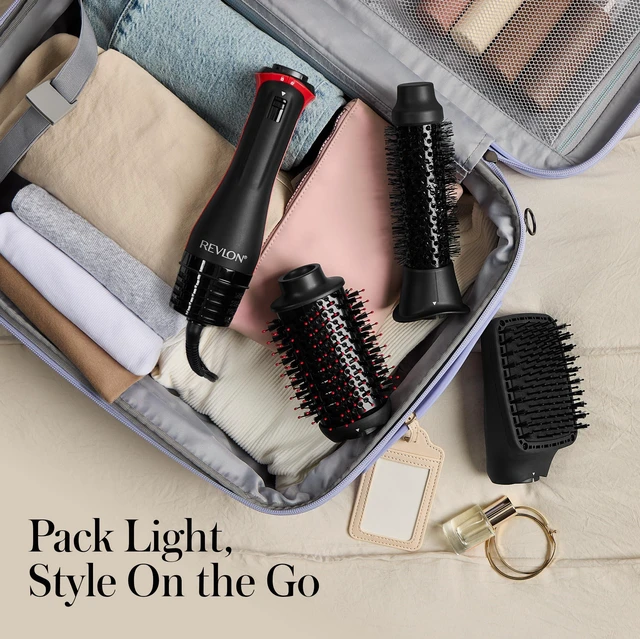 Alt view image 6 of 7 - 3-in-1 Multi-Styler Blow Dryer Brush with 3 Attachments | Volumize, boost roots, or smooth hair, interchangeable brush heads, 4 heat settings, For all hair lengths