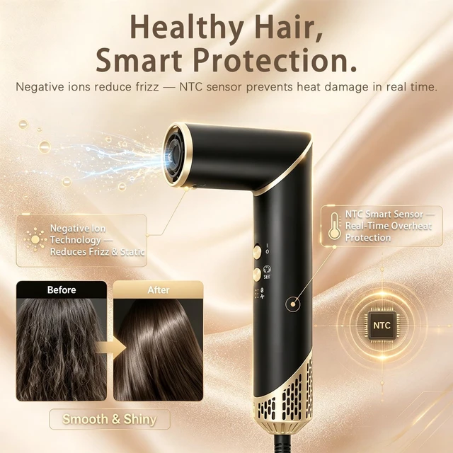 Alt view image 5 of 7 - 5 in 1 Blow Dryer Brush, Hair Dryer Air Wrap Hair Styler | Professional Negative Ionic Straightener Brush for Curling/Fast Drying/Volumizing/Straightening Styling