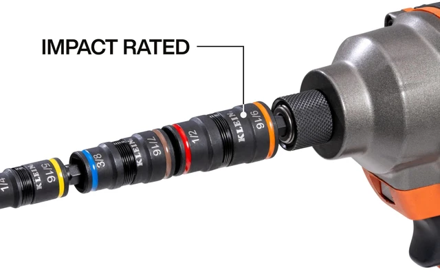 Alt view image 6 of 6 - 32933KIT SAE and Metric Impact-Rated Socket Set, 6 Flip Sockets with 12 Hex Driver Sizes, 1/4-Inch Bit Holder, Two Impact-Rated 5-Inch Shafts