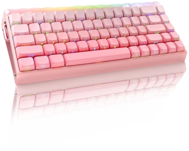 Main image of Aula Hero68HE Gaming Mechanical Keyboard with Magnetic Switches - 8KHz, 128K Rapid Trigger, Wired RGB, Water-Resistant (Pink Gradient)