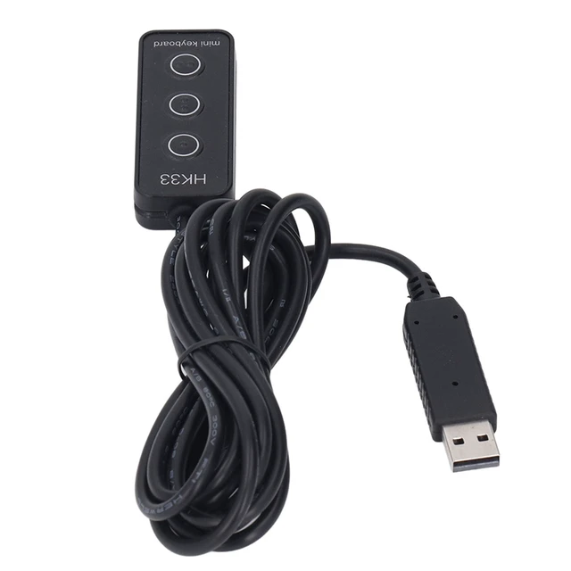 Alt view image 3 of 7 - USB Programmable Macro Keyboard, 2m Cable, Magnetic Mount (HK33 3 | Custom Mini Keypad with Braille Dots, ABS Build, 38 Character String Print, for OS X iOS, Office Gaming