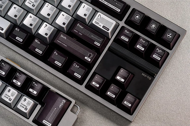 Alt view image 6 of 6 - Metallic Paint Texture Catalyst Mechanical Keyboard Keycap Customized Magnetic axis PBT Sublimation Original Height