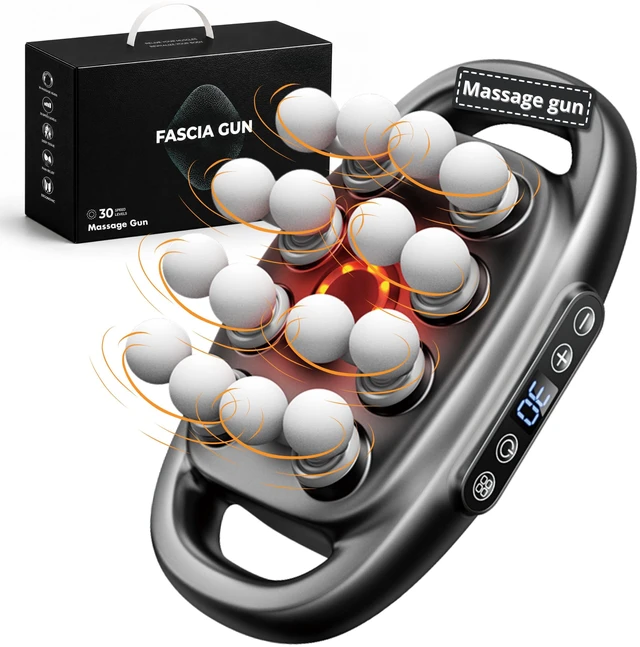 Main image of 16 Head Massage Gun Deep Tissue for Back Deep Tissue Massager | Percussion Massage Gun for Shoulder, Back, Neck. 16 Massage Balls for Targeted Muscle Recovery. Ideal Gift for Men & Women