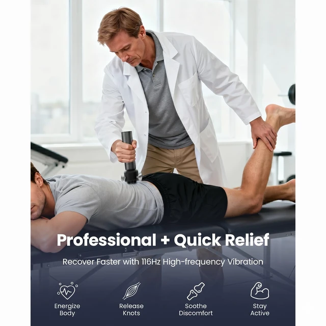 Alt view image 3 of 7 - VibeFlow Vibration Massager (Not Percussion), FSA-HSA Eligible Handheld Therapy Massager for Muscle Recovery & Sensitive Joints, Fascia Release, Trigger Point & Full Body Relief
