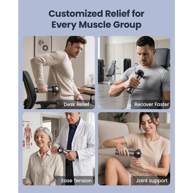 Alt view image 5 of 7 - VibeFlow Vibration Massager (Not Percussion), FSA-HSA Eligible Handheld Therapy Massager for Muscle Recovery & Sensitive Joints, Fascia Release, Trigger Point & Full Body Relief