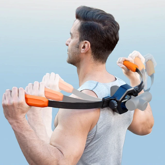 Main image of Massage Gun Holder for Hard to Reach Areas. Relieve Muscle Pain in Shoulders, Upper Back, Lower Back, Legs. Compatible with Most Massage Guns. Unlock Full Body, Deep Tissue Relief