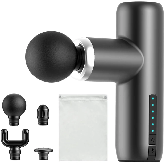 Main image of Mini Massage Gun Pocket-Sized Massage Gun Deep Tissue Quiet, Portable Percussion Muscle Travel Massager Gun, Back/Neck Massager for Pain Relief Deep Tissue (Gray)