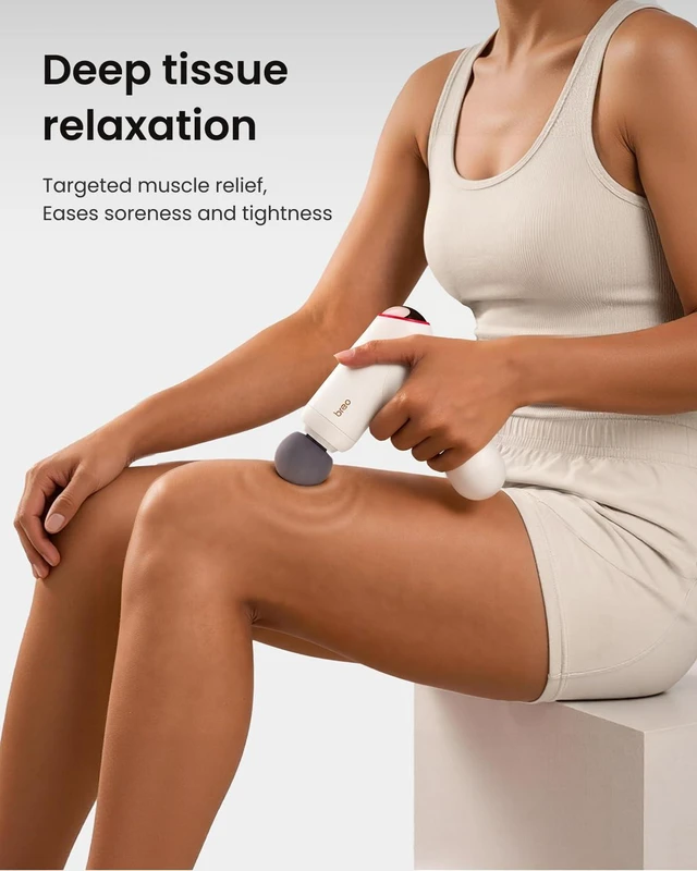 Alt view image 2 of 7 - Lucky7 Massage Gun with Heat,Deep Tissue Percussion | 3 Intensity levels and 113°F Heat for Pain relief Body Massager,Ultra-Quiet Portable Power,Gifts for Any Holiday
